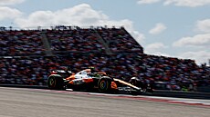 Lando Norris pi sprintu ve Velké cen USA.