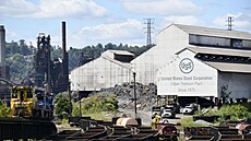 Ocelárna U.S. Steel v Braddocku v Pensylvánii (2. záí 2024)