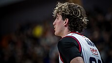 Mat�j Dá�a z Basketu Brno b�hem zápasu s NH Ostrava.