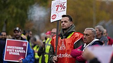 29. íjna 2024, Kolín nad Rýnem: Dlníci automobilky Ford na demonstraci....