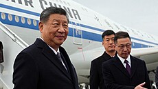 Prezident USA Donald Trump (vlevo) a jeho �ínský prot�j�ek Si �in-pching na archivním snímku.