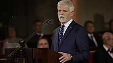 Projev ke státnímu svátku 28. �íjna p�edná�í ve Vladislavském sále Pra�ského...