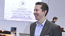 �t�pán �trébl se uchází o post �éfa Pirát�. Na fotografii je z ledna 2018.