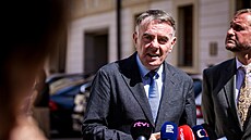 �editel Evropské vysílací unie Noel Curran b�hem briefingu po jednání s...