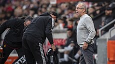 Trenér fotbalist� Dukly Petr Rada b�hem utkání na Slavii.