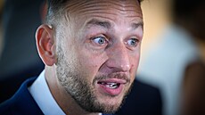 Slovenský ministr vnitra Matú� �utaj E�tok (18. zá�í 2024)