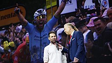 Marc Cavendish bhem prezentace trasy Tour de France 2025