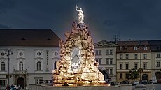 Letos bude také bhem Vánoc nasvícená kana Parnas na Zelném trhu v Brn.