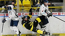 Litvínov, 27.10. 2024, Verva Litvínov - �koda Plze�, hokejová extraliga. David...