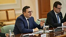 Ministr zahrani�ních v�cí Jan Lipavský v Astan� (21. �íjna 2024)