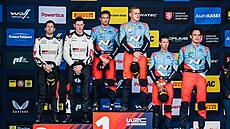Vít�zové St�edoevropské rallye.První místo obsadili Tänak Ott, Järveoja Martin,...