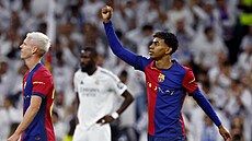 Lamine Yamal se raduje ze vst�eleného gólu Realu Madrid.