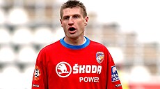 Petr Vlek v dresu Plzn.