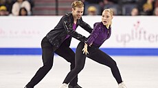 Natálie a Filip Taschlerovi jsou na Kanadské brusli pátí po rytmickém tanci.