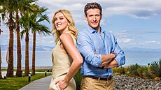 Moderátorka Zorka Hejdová a Pan Boský Jan Solfronk v seznamovací show...