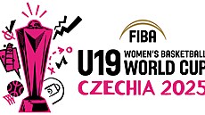 Logo svtového ampionátu basketbalistek do 19 let v roce 2025