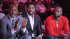 Alonzo Mourning, Udonis Haslem a Dwyane Wade (zleva) jako reprezentanti...