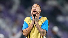 Neymar se chystá na zápas al-Hilálu.