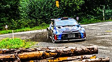 Filip Mare v akci bhem Barumky, tradiní zlínské rallye, je je i souástí...