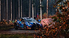 Filip Mare s Toyotou GR Yaris Rally2 bhem Stedoevropské rallye.