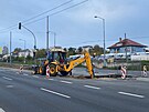 V Plzni na Rokycansk ulici se pokld vodovodn potrub pro dva nov velk...