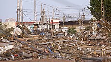 �pan�lskou Valencii zni�ily povodn�. (30. �íjna 2024)