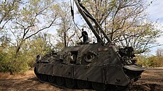 Americké obrnné vyproovací vozidlo M88A1, které ukoistila ruská armáda, na...