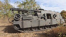 Americké obrnné vyproovací vozidlo M88A1, které ukoistila ruská armáda, na...