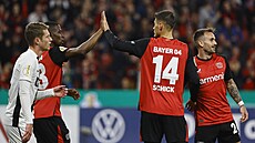 Úto�ník Patrik Schick (14) v pohárovém utkání proti Elversbergu.