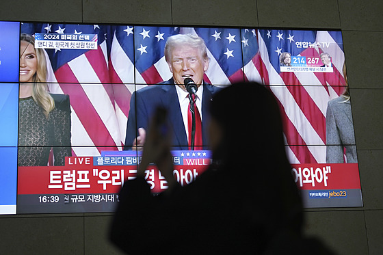Donald Trump prohlásil, �e vyhrál prezidentské volby. (6. listopadu 2024)