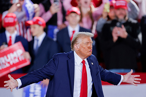 Kandidát na amerického prezidenta Donald Trump (5. listopadu 2024)