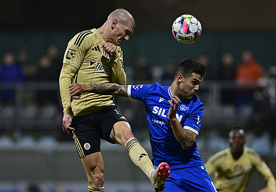 Momentka z pohárového utkání Táborsko - �eské Bud�jovice