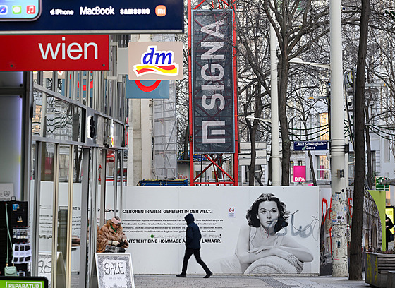 Staveni�t� obchodu luxusní zna�ky Lamarr na víde�ské Mariahilfer Strasse (11....