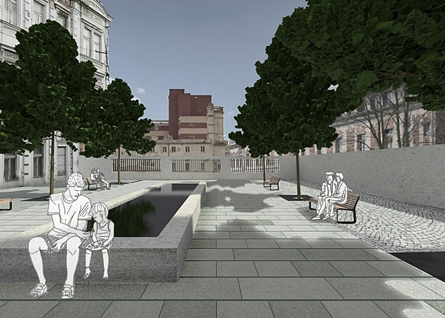 Plánovaná nová podoba Trního námstí v Teplicích