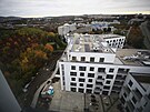 V brn�nsk�ch �ern�ch Pol�ch na t��d� Gener�la P�ky vyr�st� bytov� komplex Nad...