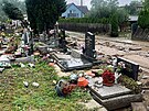 Rozvodnn Opavice se nevyhnula ani mstskmu hbitovu, kde poniila nejen...