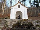 Kaplika stoj pod vrchem Kemenk u periodickho pramene takzvan Zzran i...