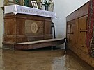 Velk� voda poni�ila i kostel v Kobyl� nad Vidnavkou.