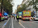 Tramvaj v Jen ulici srazila dva chodce. (1. listopadu 2024)