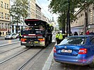 Tramvaj v Jen ulici srazila dva chodce. (1. listopadu 2024)