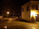 Takto vypad vstup do parku ve Vn ulici v Jihlav, kdy osvtlen zrovna...