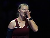 Barbora Krejíková bhem semifinále Turnaje mistry