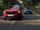 SUV koda Kushaq a sedan Slavia.