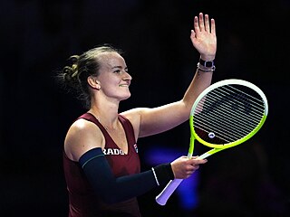 Barbora Krejíková se raduje z postupu do semifinále  Turnaje mistry.
