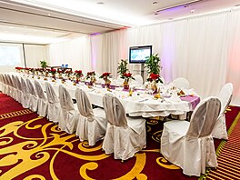 Pvodní kongresové prostory hotelu Marriott Praha, kde se konaly významné...