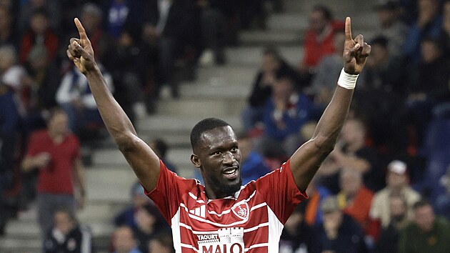 Abdallah Sima z Brestu se raduje z g�lu na h�i�ti Salcburku.