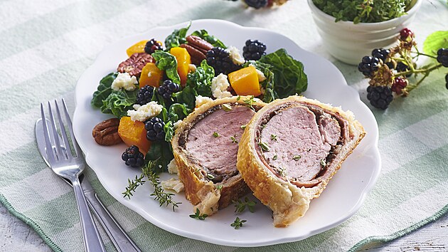 Wellington a salát s ostruinami 