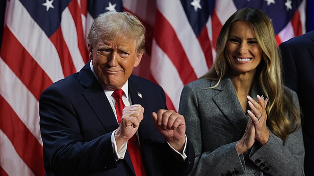 Donald Trump prohl�sil, �e vyhr�l prezidentsk� volby. (6. listopadu 2024)