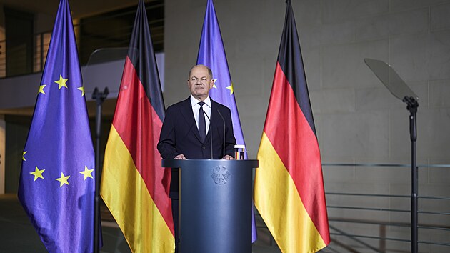 N�meck� kancl�� Olaf Scholz (7. listopadu 2024)