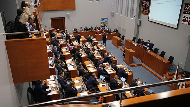 Ustavuj�c� zased�n� zastupitelstva Kraje Vyso�ina. (4. listopadu 2024)